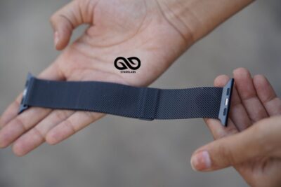 Magnetic Metal Loop strap Grey for Apple Watch 42MM 41MM 40MM Series 4 5 6 7 8 9 10 11 SE SE 2 Gen