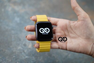 Lemon Yellow Magnetic Leather Loop For Apple Watch 42MM 41MM 40MM Series 4 5 6 7 8 9 10 11 SE SE 2 Gen