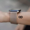 Milanese magnetic metal loop strap Pale Gold for Apple Watch 42MM 41MM 40MM Series 4 5 6 7 8 9 10 11 SE SE 2 Gen