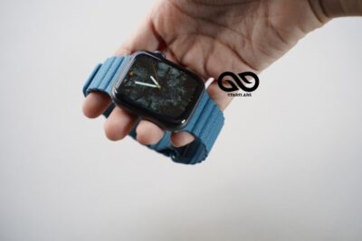 Cornflower Blue Magnetic Leather Strap iWatch 42MM 41MM 40MM Series 4 5 6 7 8 9 10 11 SE SE 2 Gen