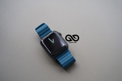 Cornflower Blue Magnetic Leather Strap iWatch 42MM 41MM 40MM Series 4 5 6 7 8 9 10 11 SE SE 2 Gen