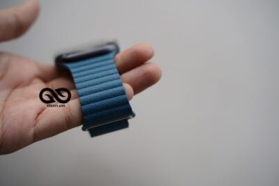 Cornflower Blue Magnetic Leather Strap iWatch 42MM 41MM 40MM Series 4 5 6 7 8 9 10 11 SE SE 2 Gen