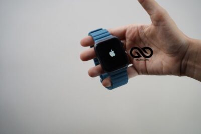 Cornflower Blue Magnetic Leather Strap iWatch 42MM 41MM 40MM Series 4 5 6 7 8 9 10 11 SE SE 2 Gen