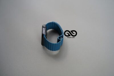 Cornflower Blue Magnetic Leather Strap iWatch 42MM 41MM 40MM Series 4 5 6 7 8 9 10 11 SE SE 2 Gen