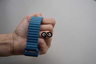 Cornflower Blue Magnetic Leather Strap iWatch 42MM 41MM 40MM Series 4 5 6 7 8 9 10 11 SE SE 2 Gen