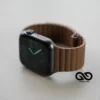 Saddle Brown Magnetic Leather Loop For Apple Watch 42MM 41MM 40MM Series 4 5 6 7 8 9 10 11 SE SE 2 Gen