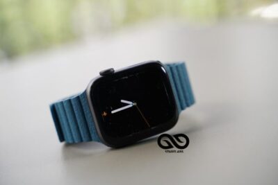 Cornflower Blue Magnetic Leather Strap iWatch 42MM 41MM 40MM Series 4 5 6 7 8 9 10 11 SE SE 2 Gen