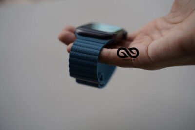 Cornflower Blue Magnetic Leather Strap iWatch 42MM 41MM 40MM Series 4 5 6 7 8 9 10 11 SE SE 2 Gen