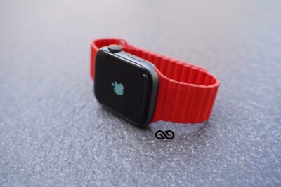 Blood Red Magnetic Leather Loop for Apple Watch 42MM 41MM 40MM Series 4 5 6 7 8 9 10 11 SE SE 2 Gen