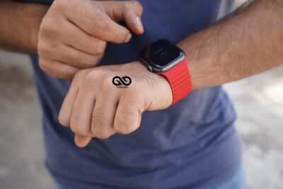 Blood Red Magnetic Leather Loop for Apple Watch 42MM 41MM 40MM Series 4 5 6 7 8 9 10 11 SE SE 2 Gen