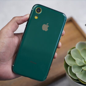 Dark Green Glass Finish Soft Case for iPhone XR