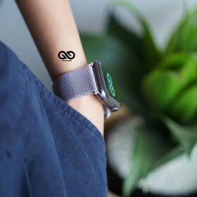 Milanese Magnetic Metal loop strap Silver for Apple Watch 44MM 45MM 46MM Series 4 5 6 7 8 9 10 SE SE 2 Gen