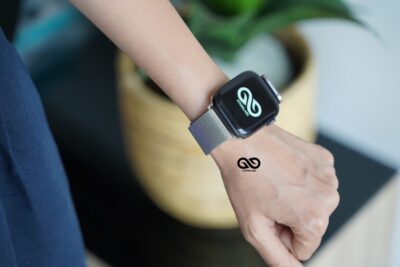 Personalized Magnetic metal loop strap for Apple Watch 42MM 41MM 40MM Series 4 5 6 7 8 9 10 11 SE SE 2 Gen