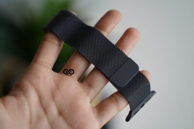 Personalized Magnetic metal loop strap for Apple Watch 42MM 41MM 40MM Series 4 5 6 7 8 9 10 11 SE SE 2 Gen