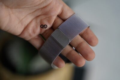 Milanese Magnetic Metal loop strap Silver for Apple Watch 44MM 45MM 46MM Series 4 5 6 7 8 9 10 SE SE 2 Gen