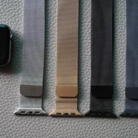 Magnetic metal loop strap for Apple Watch 42MM 41MM 40MM Series 4 5 6 7 8 9 10 11 SE SE 2 Gen