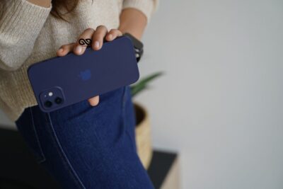 Sapphire Blue Ultra Thin Case for iPhone 12