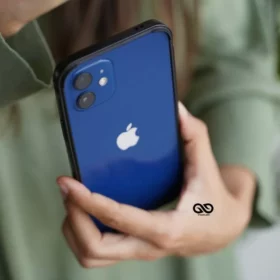 Black Fiber Bumper for iPhone 12 Mini (Bumper, not a Case)