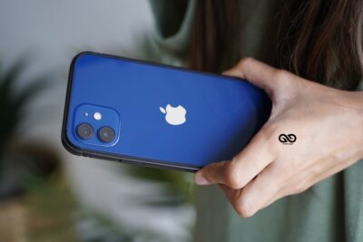 Black Fiber Bumper for iPhone 12 Mini (Bumper, not a Case)