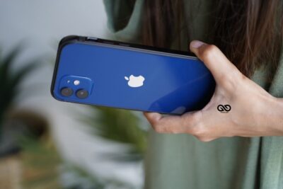 Black Fiber Bumper for iPhone 12 Mini (Bumper, not a Case)