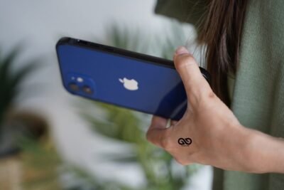 Black Fiber Bumper for iPhone 12 Mini (Bumper, not a Case)