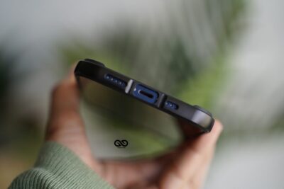 Black Fiber Bumper for iPhone 12 Mini (Bumper, not a Case)