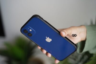 Black Fiber Bumper for iPhone 12 Mini (Bumper, not a Case)