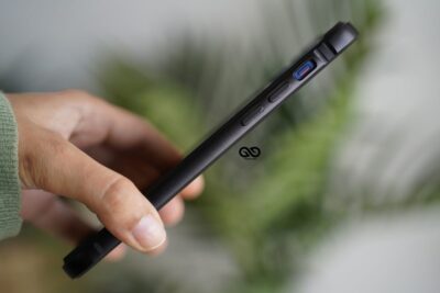 Black Fiber Bumper for iPhone 12 Mini (Bumper, not a Case)