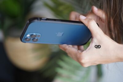 Black Fiber Bumper for iPhone 12 Pro (Bumper, not a Case)