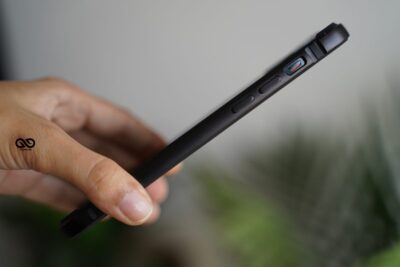 Black Fiber Bumper for iPhone 12 Pro (Bumper, not a Case)