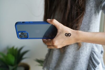 Drop Protection Blue Minimal Case for iPhone 12 Pro Max