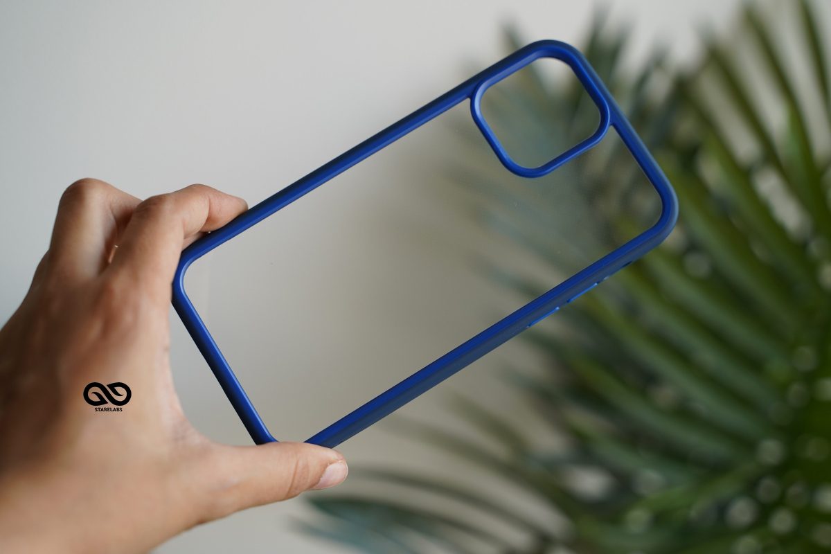 Drop Protection Blue Minimal Case for iPhone 12 Pro Max