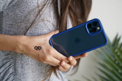 Drop Protection Blue Minimal Case for iPhone 12 Pro Max