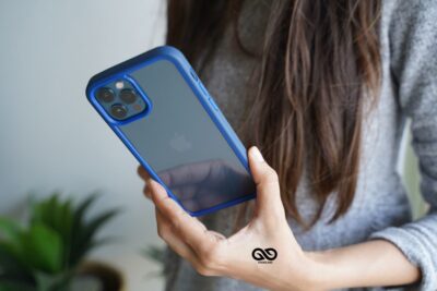 Drop Protection Blue Minimal Case for iPhone 12 Pro Max