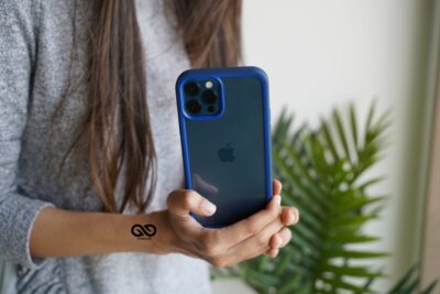 Drop Protection Blue Minimal Case for iPhone 12 Pro Max