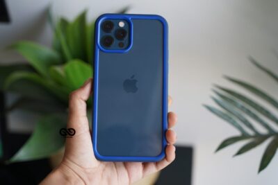 Drop Protection Blue Minimal Case for iPhone 12 Pro Max