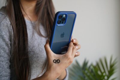 Drop Protection Blue Minimal Case for iPhone 12 Pro Max