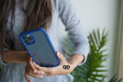 Drop Protection Blue Minimal Case for iPhone 12 Pro Max