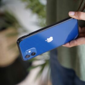 Midnight Blue Fiber Bumper for iPhone 13 Mini (Bumper, not a Case)