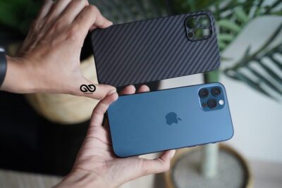 Carbon finish Ultra Thin Slim Case for iPhone 12 Pro