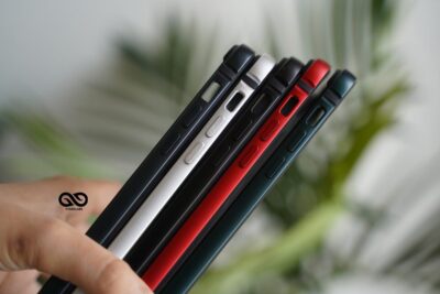 Black Fiber Bumper for iPhone 12 Mini (Bumper, not a Case)