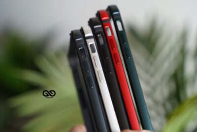 Black Fiber Bumper for iPhone 12 Mini (Bumper, not a Case)