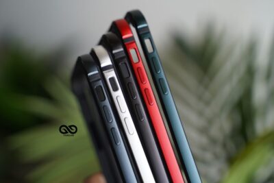 Black Fiber Bumper for iPhone 12 Mini (Bumper, not a Case)