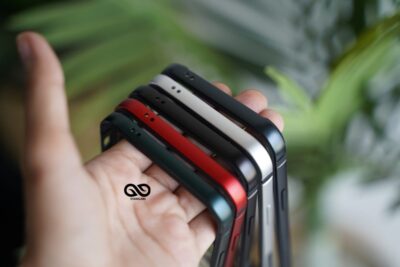 Black Fiber Bumper for iPhone 12 Mini (Bumper, not a Case)