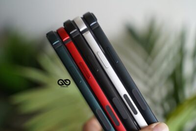 Black Fiber Bumper for iPhone 12 Mini (Bumper, not a Case)
