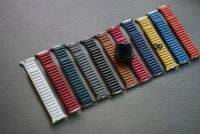 Latest Leather Magnetic Band for Apple Watch 42MM 41MM 40MM Series 4 5 6 7 8 9 10 11 SE SE 2 Gen