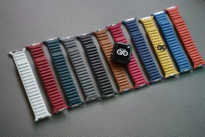 Latest Leather Magnetic Band for Apple Watch 42MM 41MM 40MM Series 4 5 6 7 8 9 10 11 SE SE 2 Gen