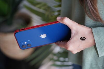 Red Fiber Bumper for iPhone 12 Mini (Bumper, not a Case)