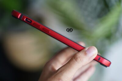 Red Fiber Bumper for iPhone 12 Mini (Bumper, not a Case)