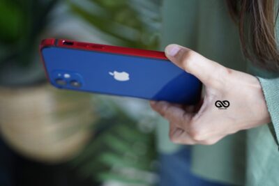 Red Fiber Bumper for iPhone 12 Mini (Bumper, not a Case)